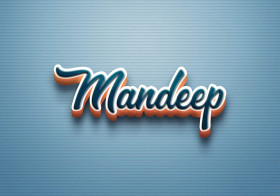 Cursive Name DP: Mandeep