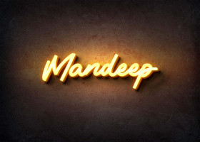 Glow Name Profile Picture for Mandeep
