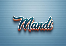 Cursive Name DP: Mandi