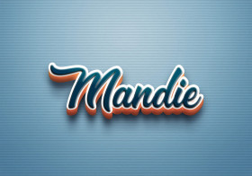 Cursive Name DP: Mandie