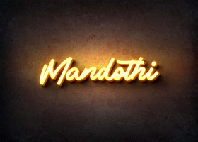 Glow Name Profile Picture for Mandothi