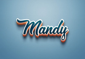 Cursive Name DP: Mandy