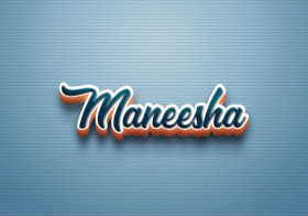 Cursive Name DP: Maneesha
