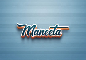 Cursive Name DP: Maneeta