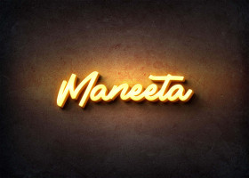 Glow Name Profile Picture for Maneeta