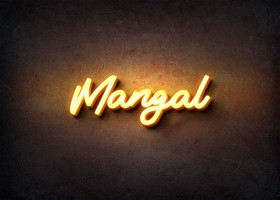Glow Name Profile Picture for Mangal
