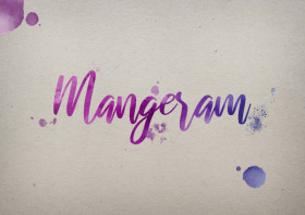 Mangeram Watercolor Name DP