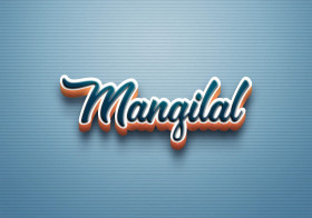 Cursive Name DP: Mangilal