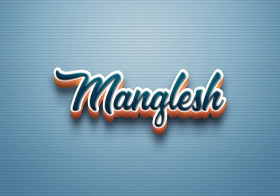 Cursive Name DP: Manglesh