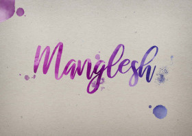 Manglesh Watercolor Name DP