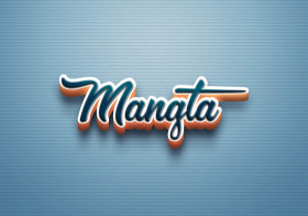 Cursive Name DP: Mangta
