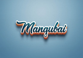 Cursive Name DP: Mangubai