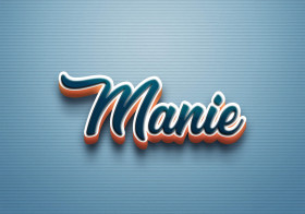 Cursive Name DP: Manie