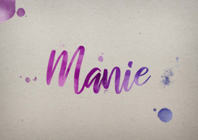 Manie Watercolor Name DP