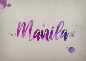 Manila Watercolor Name DP