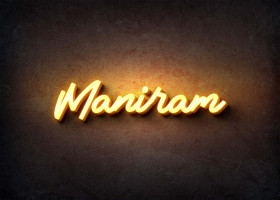 Glow Name Profile Picture for Maniram