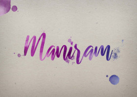Maniram Watercolor Name DP