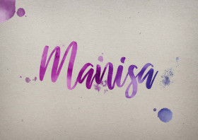 Manisa Watercolor Name DP