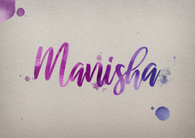 Manisha Watercolor Name DP