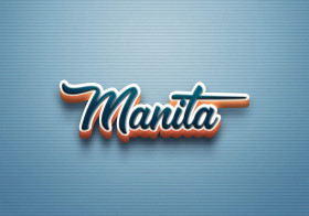 Cursive Name DP: Manita