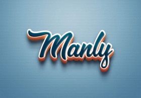 Cursive Name DP: Manly