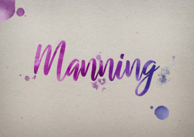 Manning Watercolor Name DP