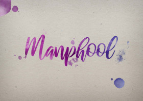 Manphool Watercolor Name DP