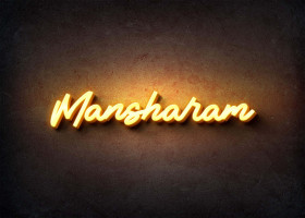 Glow Name Profile Picture for Mansharam