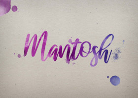 Mantosh Watercolor Name DP