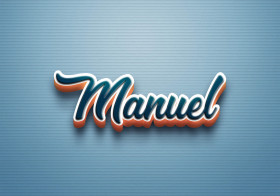Cursive Name DP: Manuel
