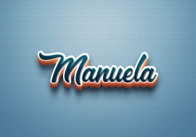 Cursive Name DP: Manuela