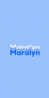 Name DP: Maralyn