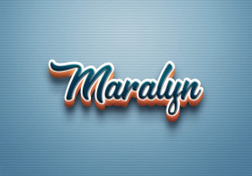 Cursive Name DP: Maralyn