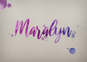 Maralyn Watercolor Name DP