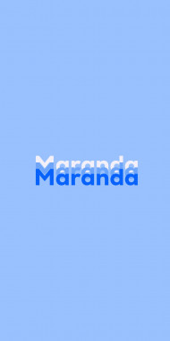 Name DP: Maranda