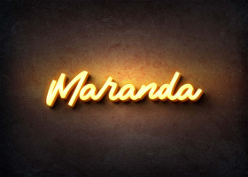 Glow Name Profile Picture for Maranda