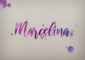 Marcelina Watercolor Name DP