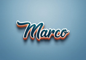 Cursive Name DP: Marco