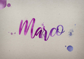 Marco Watercolor Name DP