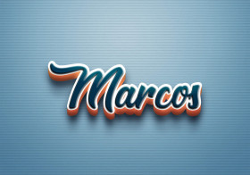 Cursive Name DP: Marcos