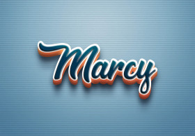 Cursive Name DP: Marcy