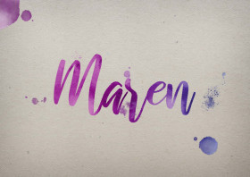 Maren Watercolor Name DP