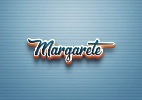 Cursive Name DP: Margarete