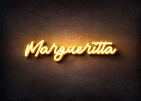 Glow Name Profile Picture for Margueritta