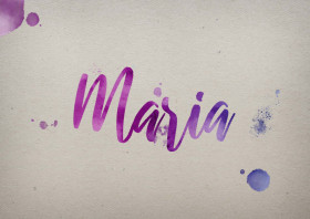 Maria Watercolor Name DP