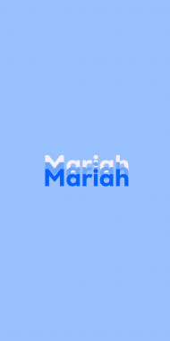 Name DP: Mariah
