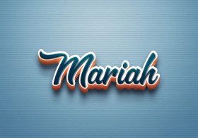 Cursive Name DP: Mariah