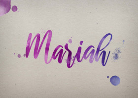 Mariah Watercolor Name DP