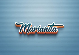 Cursive Name DP: Marianita