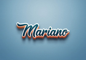 Cursive Name DP: Mariano